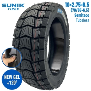 Neumático con gel antipinchazo 10x2.75-6.5 (70/65-6.5) Semitaco [Suniik]