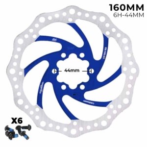 Disco de freno 160mm azul - Dentado (6H -44MM)