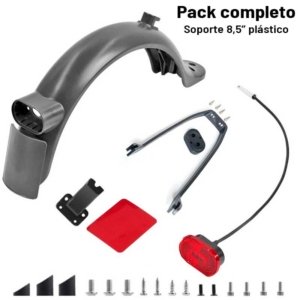 Pack completo guardabarros trasero para Xiaomi (Soporte plástico 8.5 pulgadas)