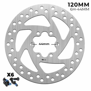 Disco de freno 120mm para Cecotec Outsider / Bongo serie A y similares  (6H -44MM)