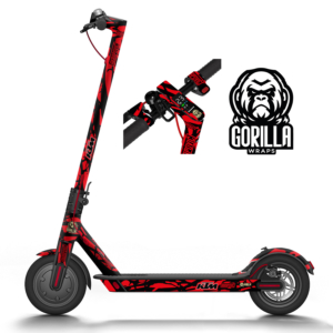 Vinilo para Xiaomi M365. 1S. PRO. PRO 2. MI3 - Rojo [Gorilla] - Completo